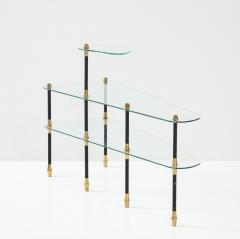 Maison Jansen Maison Jansen French Modern 3 Shelf Glass Etagere - 2827090