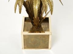 Maison Jansen Maison Jansen French brass palm tree floor lamp 1970s - 2257210