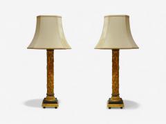 Maison Jansen Maison Jansen Hollywood Regency Giltwood Table Lamps France 1950s - 4202275
