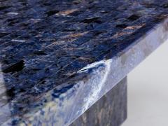 Maison Jansen Maison Jansen Lapis Lazuli marquetry coffee table 1970 - 4011945