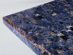 Maison Jansen Maison Jansen Lapis Lazuli marquetry coffee table 1970 - 4011946