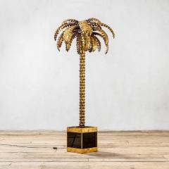 Maison Jansen Maison Jansen Lighting Palm Tree in Brass and Glass 70s - 3160471