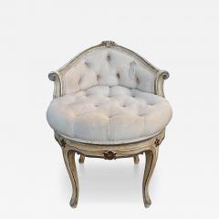 Maison Jansen Maison Jansen Louis XV Style Petite Swivel Vanity Boudoir Chair Stool - 4434645