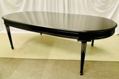 Maison Jansen Maison Jansen Louis XVI Dining Table Conference Ebony Bronze French 1930s - 2488966