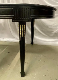 Maison Jansen Maison Jansen Louis XVI Dining Table Conference Ebony Bronze French 1930s - 2488974