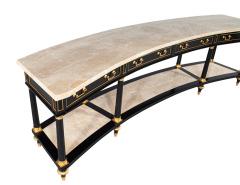 Maison Jansen Maison Jansen Marble Top Curved Credenza Console Table - 3995546