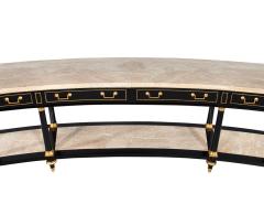 Maison Jansen Maison Jansen Marble Top Curved Credenza Console Table - 3995551