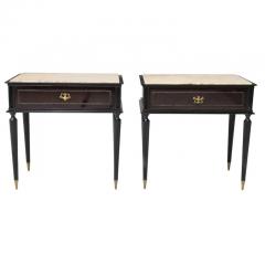 Maison Jansen Maison Jansen Mid Century Empire Style Nightstand Side Tables a Pair - 3041302