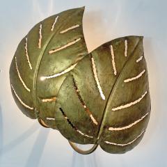 Maison Jansen Maison Jansen Monstera double leaf wall lights 1970s - 3030844