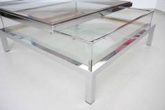Maison Jansen Maison Jansen Sliding Glass Top Table in Chrome - 550097