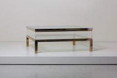 Maison Jansen Maison Jansen Sliding Top Coffee Table in Brass and Chrome - 700281