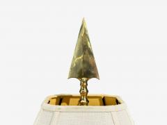 Maison Jansen Maison Jansen Style Arrow Motif Table Lamps Bronze France 1970s - 4537194