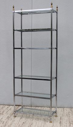 Maison Jansen Maison Jansen Style Chrome And Brass Etagere - 1150358