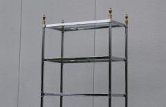 Maison Jansen Maison Jansen Style Chrome And Brass Etagere - 1150363