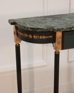 Maison Jansen Maison Jansen Style Console Table in Painted Iron and Gilt Bronze with Marble To - 4507167