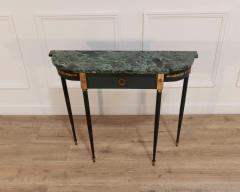 Maison Jansen Maison Jansen Style Console Table in Painted Iron and Gilt Bronze with Marble To - 4507262