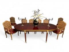 Maison Jansen Maison Jansen Style Hollywood Regency Dining Table Mahogany Bronze Louis XVI - 3912726