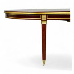 Maison Jansen Maison Jansen Style Hollywood Regency Dining Table Mahogany Bronze Louis XVI - 3912727