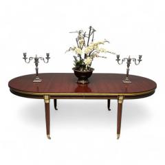 Maison Jansen Maison Jansen Style Hollywood Regency Dining Table Mahogany Bronze Louis XVI - 3912728