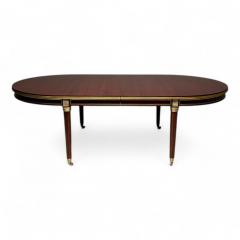 Maison Jansen Maison Jansen Style Hollywood Regency Dining Table Mahogany Bronze Louis XVI - 3912730