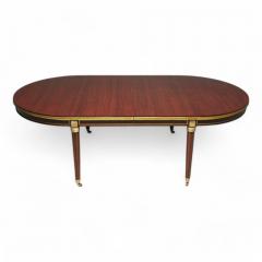 Maison Jansen Maison Jansen Style Hollywood Regency Dining Table Mahogany Bronze Louis XVI - 3912731