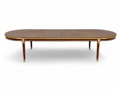 Maison Jansen Maison Jansen Style Hollywood Regency Dining Table Mahogany Bronze Louis XVI - 3912736