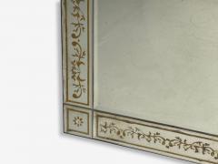 Maison Jansen Maison Jansen Style Verre glomis Glass Wood Venetian Wall Mirror 20th c  - 4446106