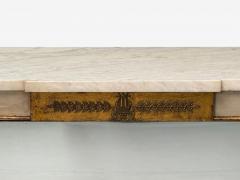 Maison Jansen Maison Jansen attr Hollywood Regency Giltwood Mirrored Console Table 1940s - 4094542