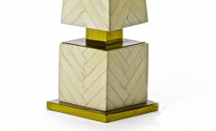 Maison Jansen Maison Jansen chicest obelisk shaped faux ivory marquetery pair of lamp - 872900