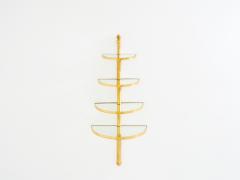 Maison Jansen Maison Jansen demi lune bronze and mirror shelving unit 1932 - 4124759