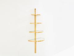 Maison Jansen Maison Jansen demi lune bronze and mirror shelving unit 1932 - 4124761