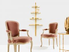 Maison Jansen Maison Jansen demi lune bronze and mirror shelving unit 1932 - 4124767