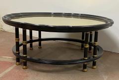 Maison Jansen Maison Jansen multi leg black lacquered and gold bronze accent coffee table - 1930341