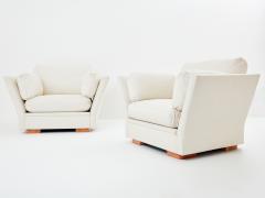 Maison Jansen Maison Jansen neoclassical pair of armchairs reupholstered 1960s - 3546304