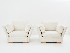 Maison Jansen Maison Jansen neoclassical pair of armchairs reupholstered 1960s - 3546313