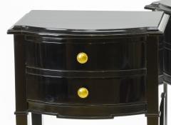 Maison Jansen Maison Jansen pair of black lacquered coffee table or side table - 878029