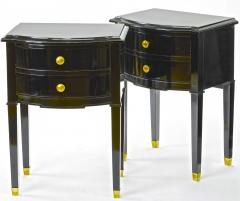 Maison Jansen Maison Jansen pair of black lacquered coffee table or side table - 878033