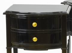 Maison Jansen Maison Jansen pair of black lacquered coffee table or side table - 2141308