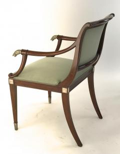 Maison Jansen Maison Jansen refine set of 4 silver greyhound arm chairs - 2141293