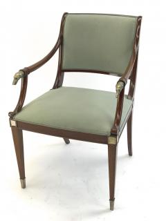 Maison Jansen Maison Jansen refine set of 4 silver greyhound arm chairs - 2141294