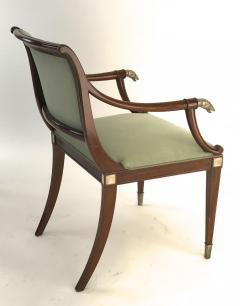 Maison Jansen Maison Jansen refine set of 4 silver greyhound arm chairs - 2141295