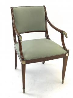 Maison Jansen Maison Jansen refine set of 4 silver greyhound arm chairs - 2141297