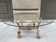 Maison Jansen Maison Jansen style French Bronze Rope Coffee Table - 439799