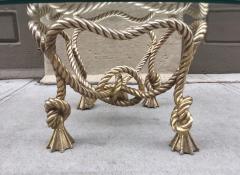 Maison Jansen Maison Jansen style French Bronze Rope Coffee Table - 439800