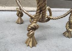 Maison Jansen Maison Jansen style French Bronze Rope Coffee Table - 439802