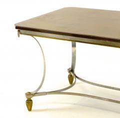 Maison Jansen Maison Jansen superb dinning table with metal base and bronze accent - 1525288