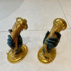 Maison Jansen Maison Jansen superb gold bronze cornucopia pair of sconces - 2562244