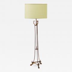 Maison Jansen Maison Jansen tripod swan refined gold bronze floor lamp - 948105