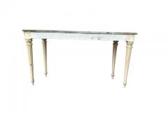 Maison Jansen Marble Top and Painted Console Table - 3738996