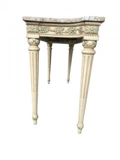 Maison Jansen Marble Top and Painted Console Table - 3738997